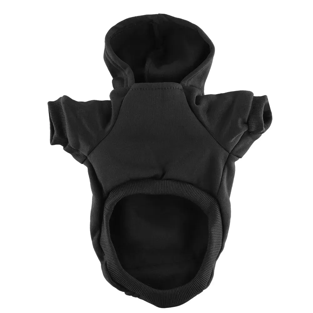Dog Clothes Autumn Winter Spring Small Medium Puppy Kitten York French Bulldog Luxury Fleece Lining Cat Pet Hoodies