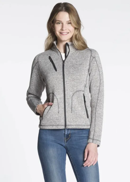 Ladies Peak Knit Fleece Jacket