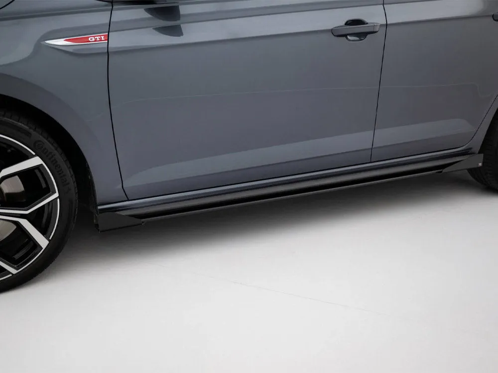 Maxton Design -  Street PRO Side Skirts Diffusers   Flaps Volkswagen Polo GTI Mk6 Facelift