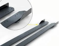 Maxton Design -  Street PRO Side Skirts Diffusers   Flaps Volkswagen Polo GTI Mk6 Facelift
