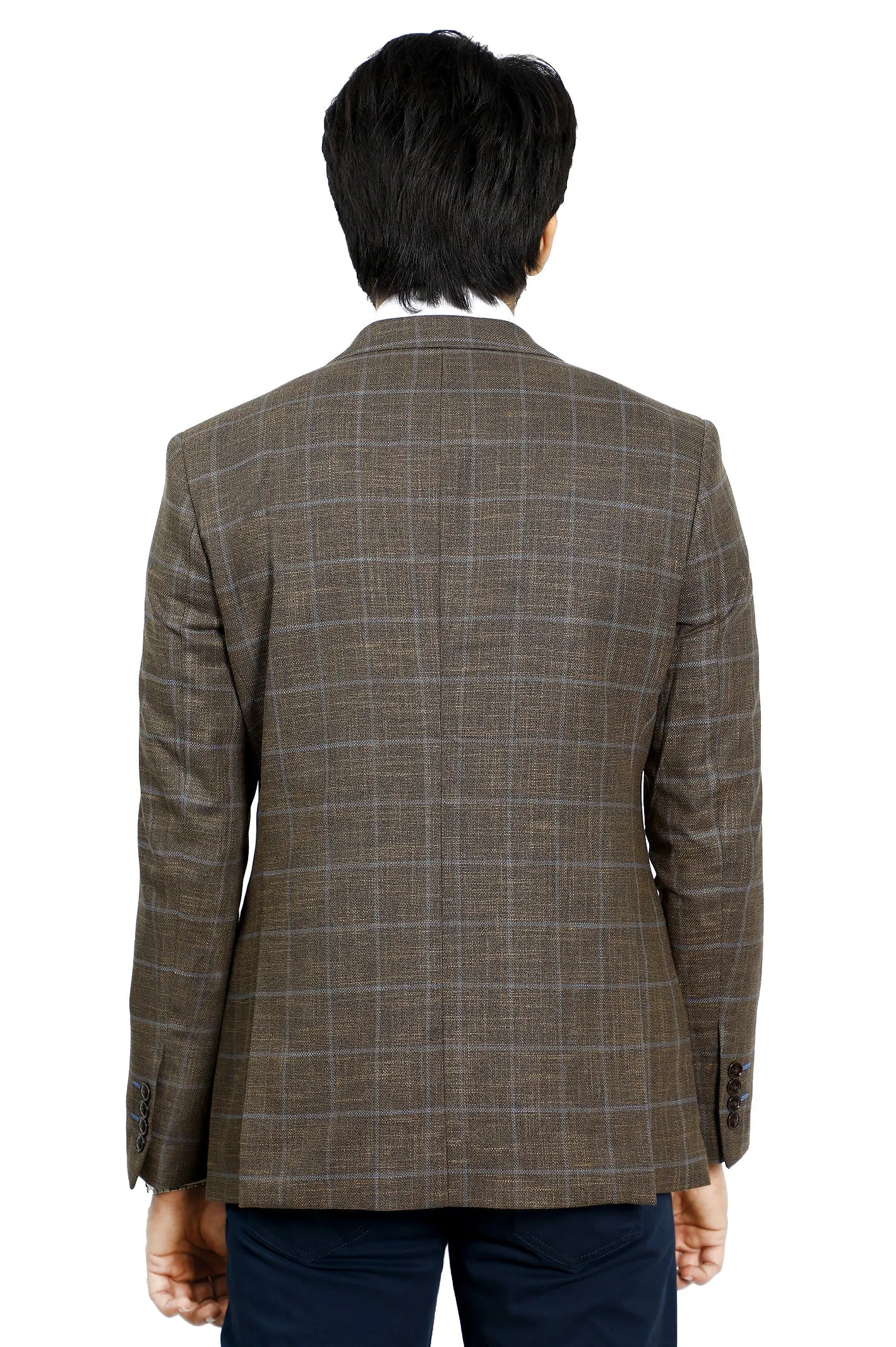 Mens Blazer SKU: CF3983-BROWN