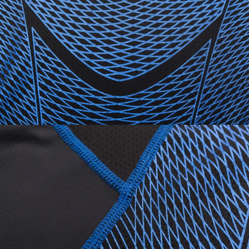 Mens Super Elastic Sport Gym Quick-drying Tops