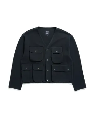 NNY x Arpenteur Utility Knit Jacket - Combed Cotton Milano - Dark Navy