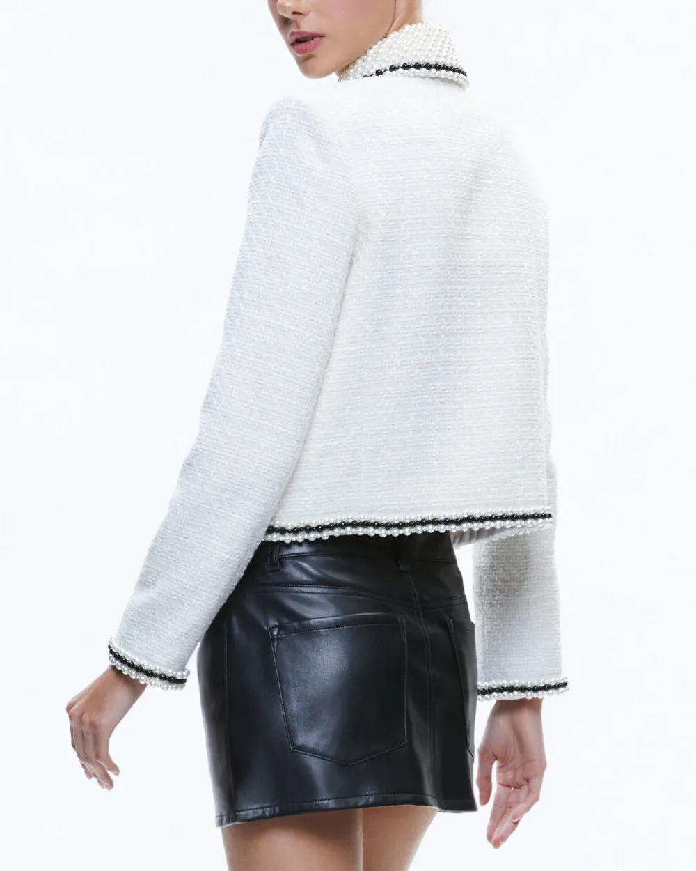 Off White Pearl Collar Kidman Jacket