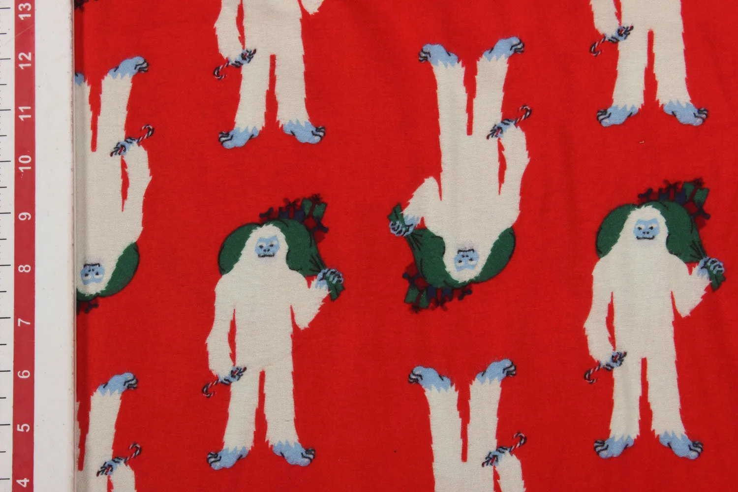 Red Cotton Flannel Fabric
