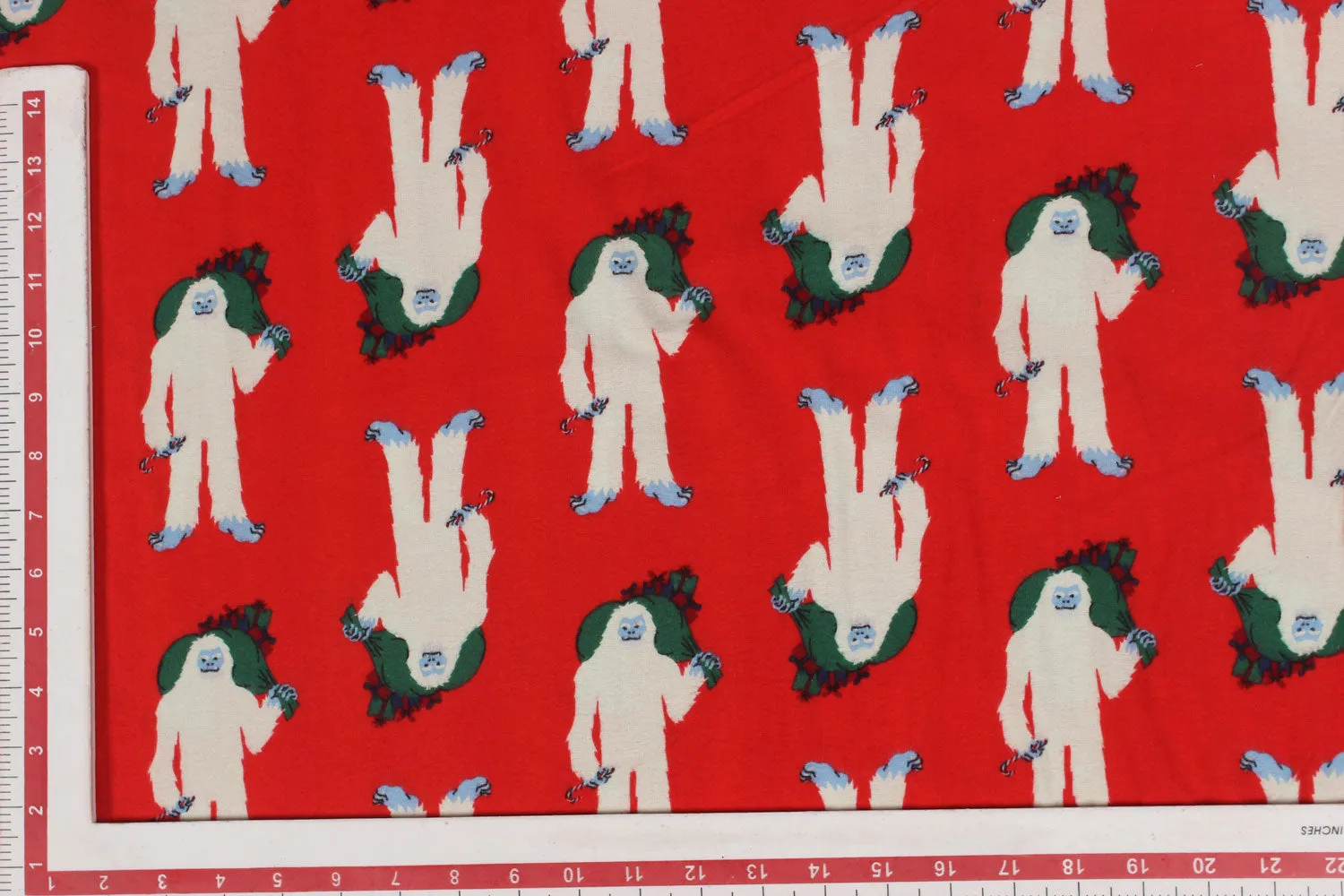 Red Cotton Flannel Fabric