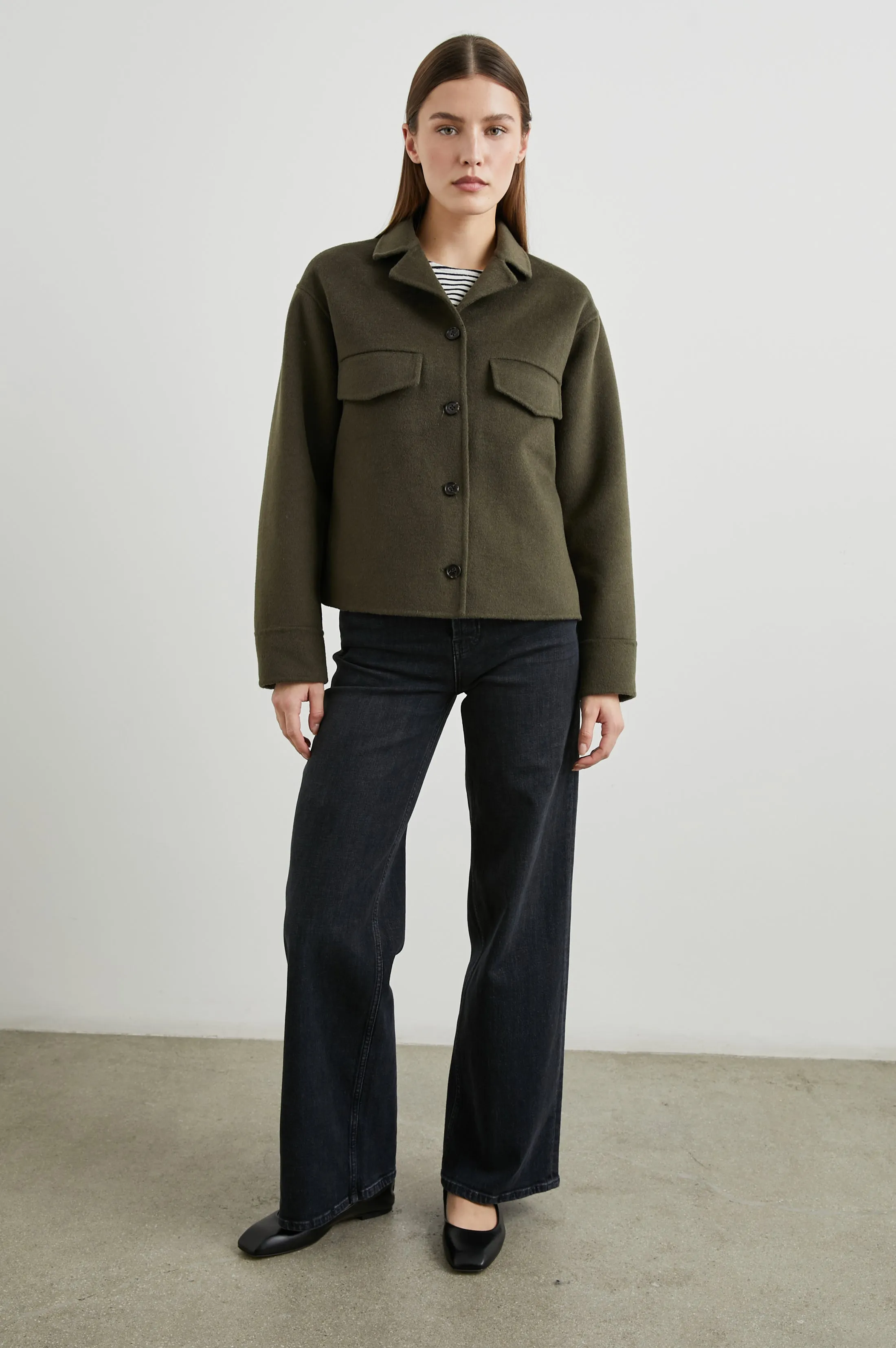 RILEY JACKET - OLIVE