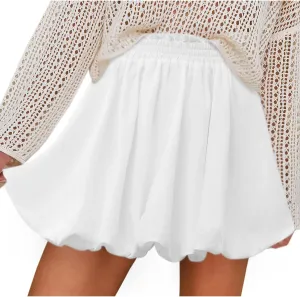 Summer Mini Skirt Solid Color Pure Comfort Skirts Fashion Lightweight Cozy Cute Y2k Preppy Skirts for Sports