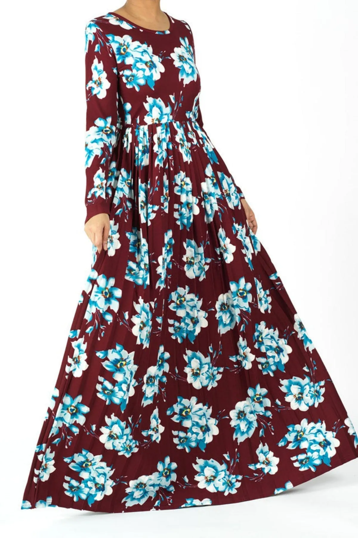 The Pleasant Pleated Maxi Dress