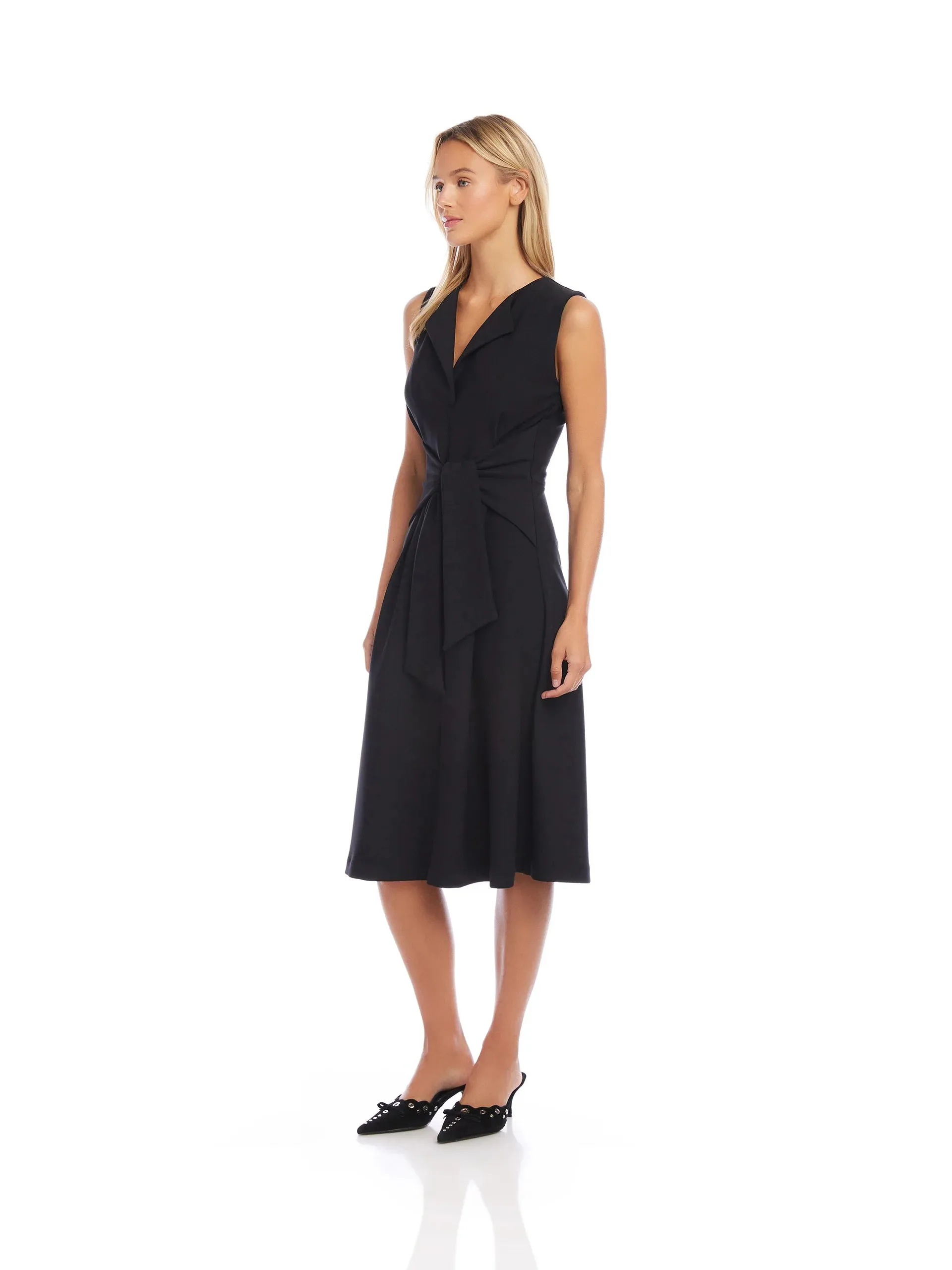 Tie Front Midi Dress