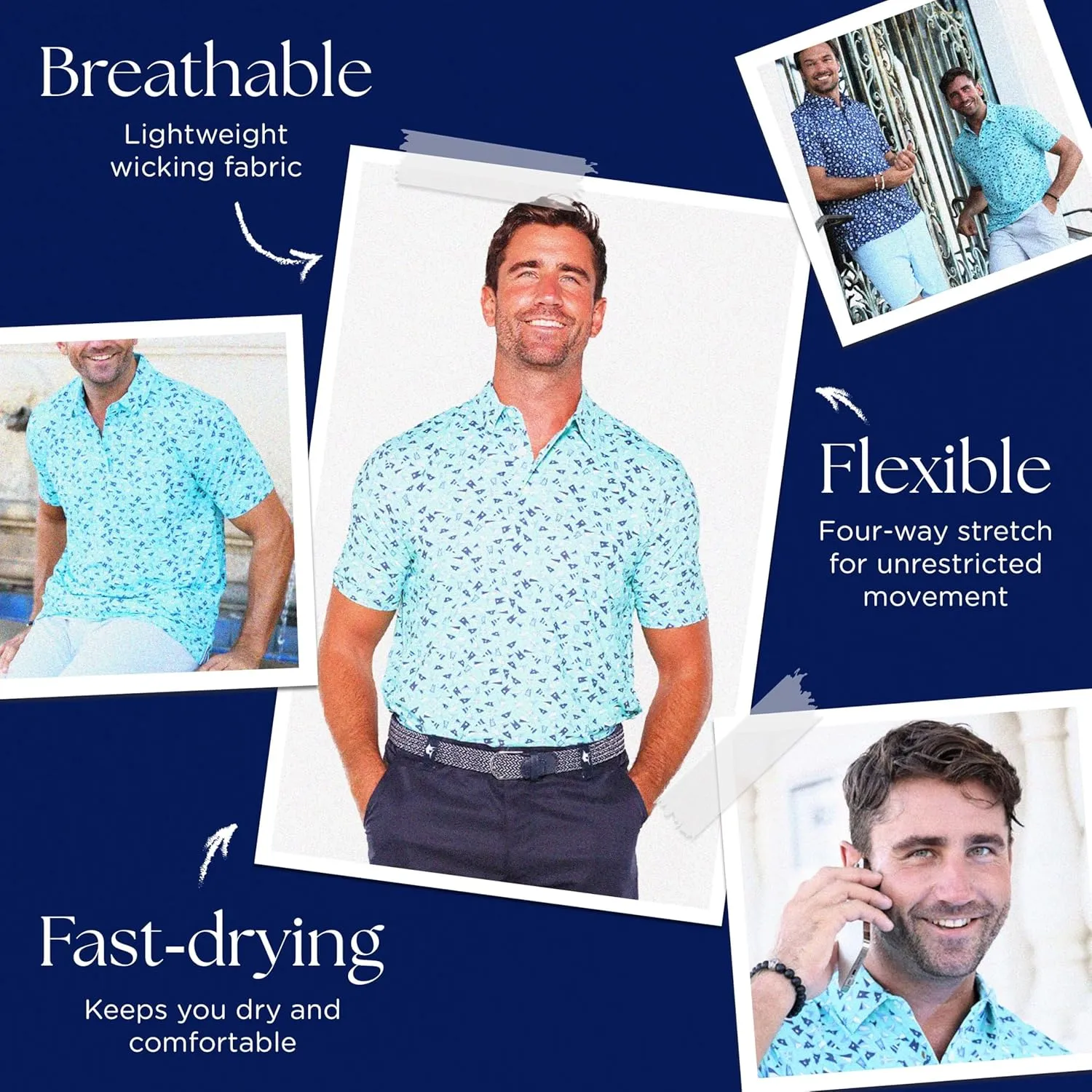 White Water Coast Short Sleeve Polo Shirt
