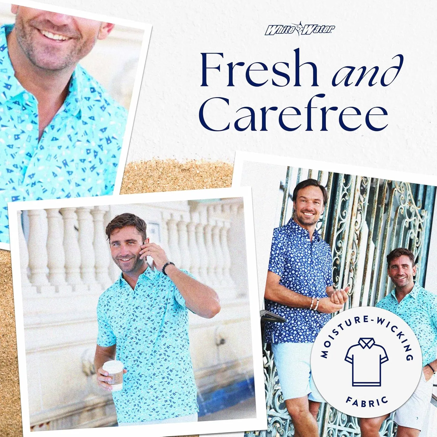 White Water Coast Short Sleeve Polo Shirt
