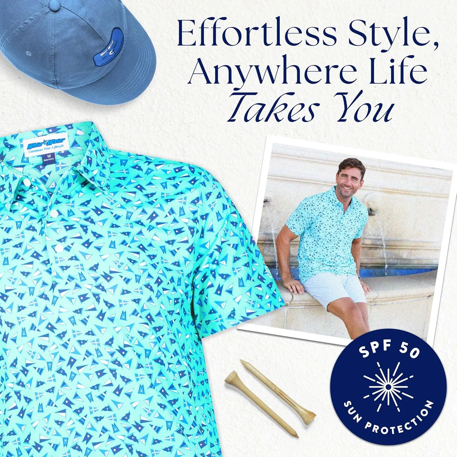 White Water Coast Short Sleeve Polo Shirt
