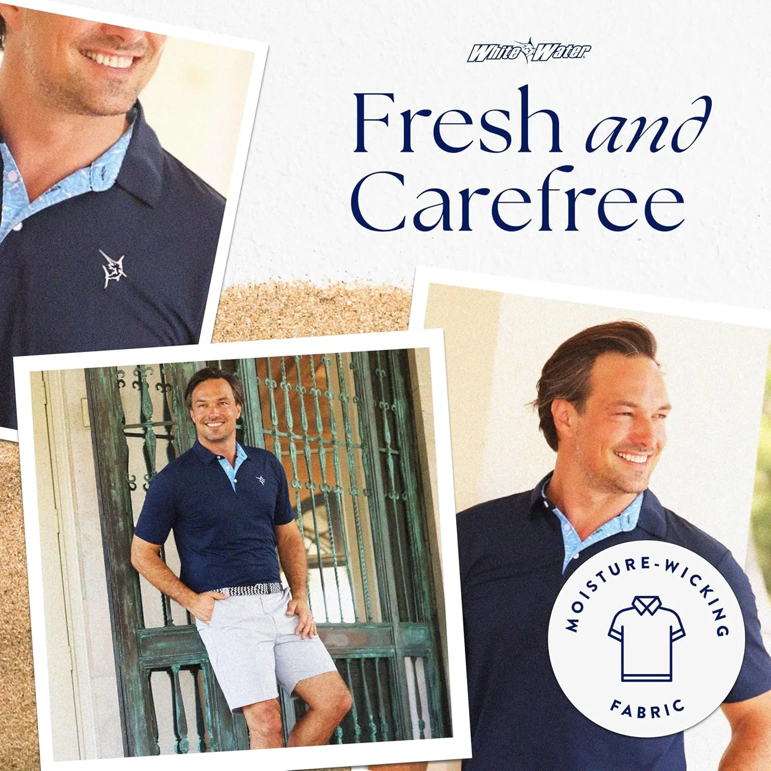 White Water Coast Short Sleeve Polo Shirt